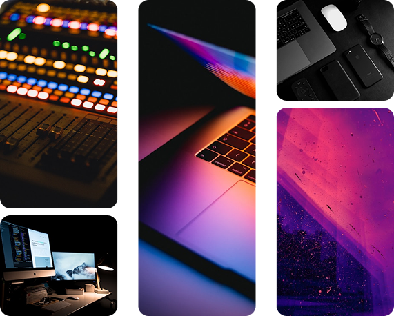 multiples imagenes de tecnologia